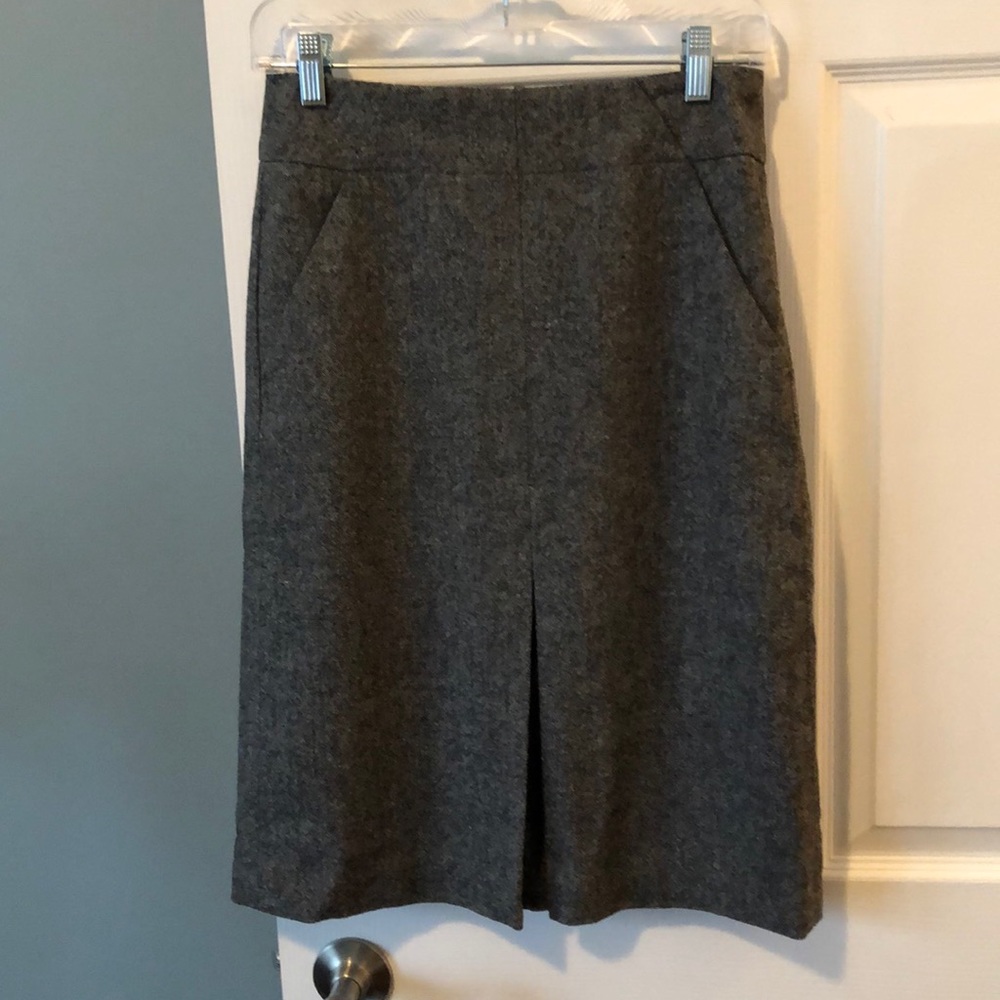 Loft. Pleated front, Pencil skirt